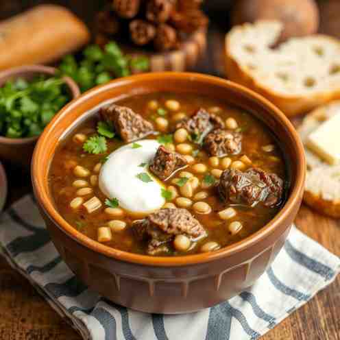 Manx Broth Beef & Barley Soup - Deep Flavor, Easy Steps